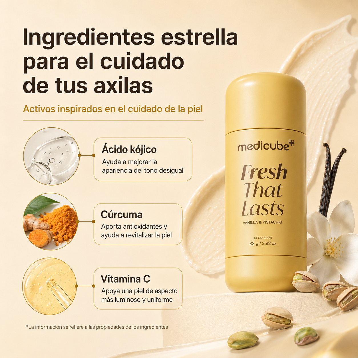 Fresh That Lasts – Desodorante Iluminador Vainilla